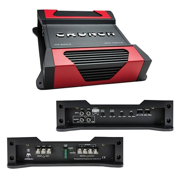 PZ8202 Powerzone 2 X 200 @ 4 Ohms 2 X 400 @ 2 Ohms 1 X 800 Watts @ 4 Ohms Bridged