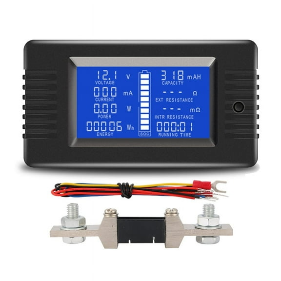 PZEM015 Digital DC 0-200V Voltage Current with 200A Shunt Car Battery Tester Voltage Meter Monitor 12V 24V 48V
