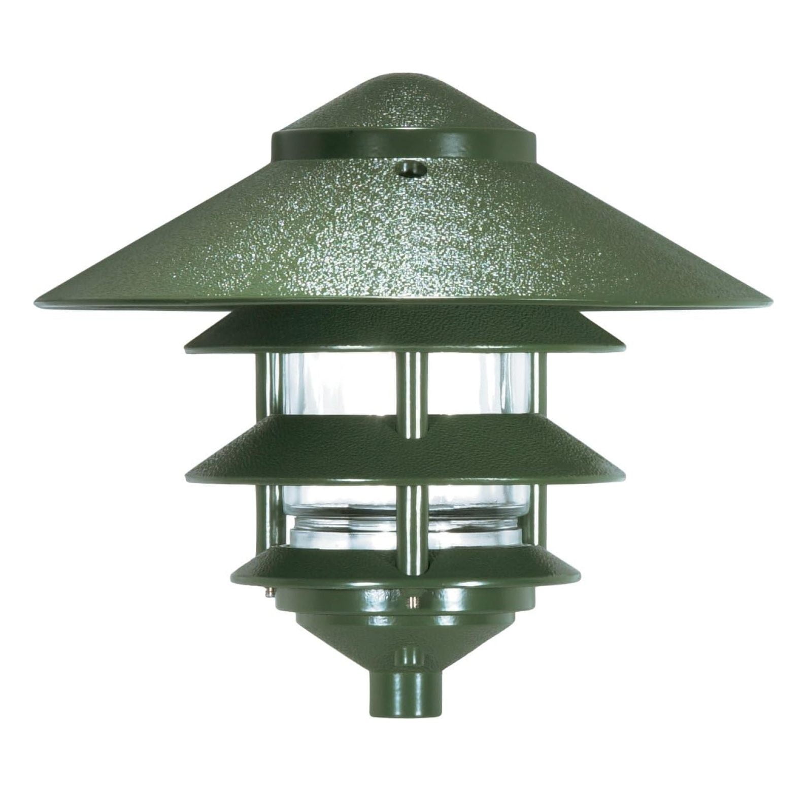 Large Green Metal 3-Tier Pagoda Pathway Light
