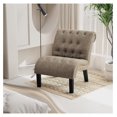 thumbnail image 1 of PaFagwy Accent Chair Button Tufted Slipper Chair Armless Side Chair for Living Room Dining Room Bedroom Funiture, 1 of 5
