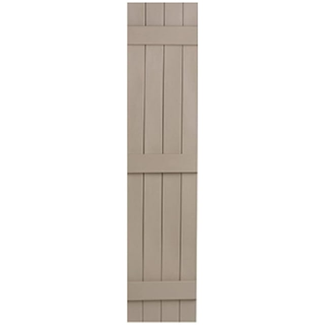 PaFagwy Homeside 4 Board and Batten Joined Vinyl Shutters (1 Pair) 141