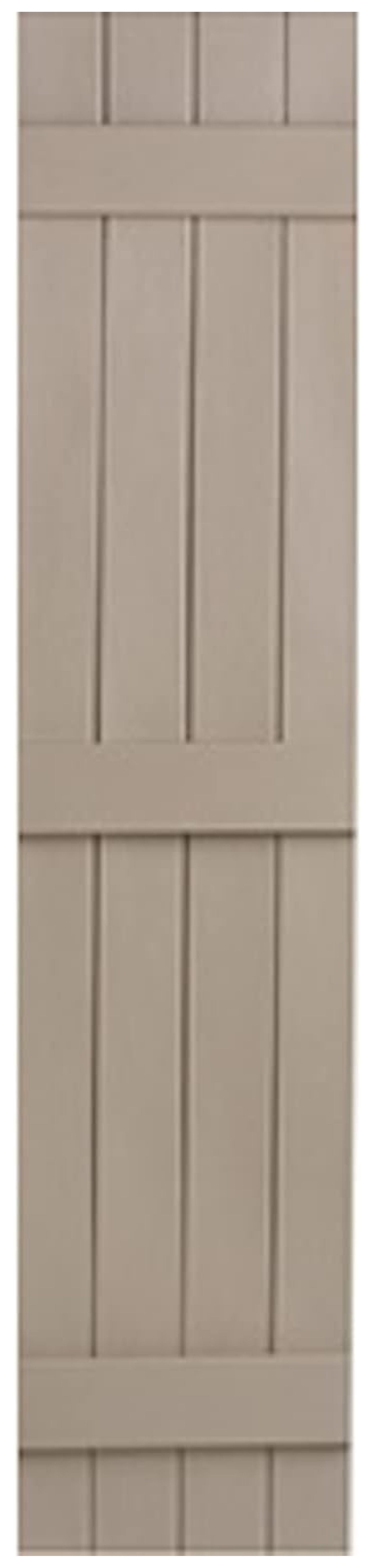 PaFagwy Homeside 4 Board and Batten Joined Vinyl Shutters (1 Pair) 141