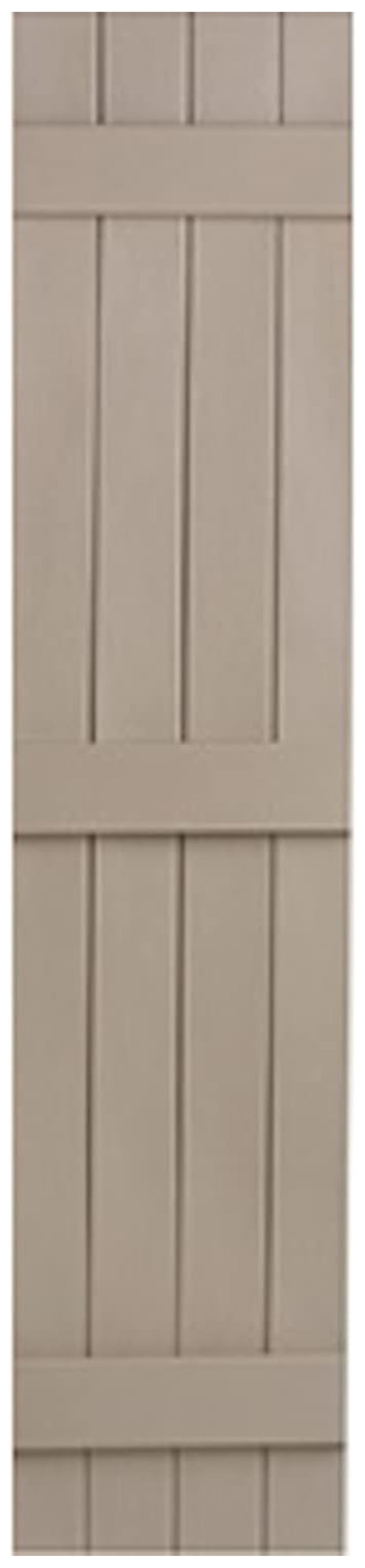 PaFagwy Homeside 4 Board and Batten Joined Vinyl Shutters (1 Pair) 141