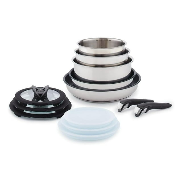 PaFagwy Ingenio Stainless Steel Cookware Set 13 Piece, Induction