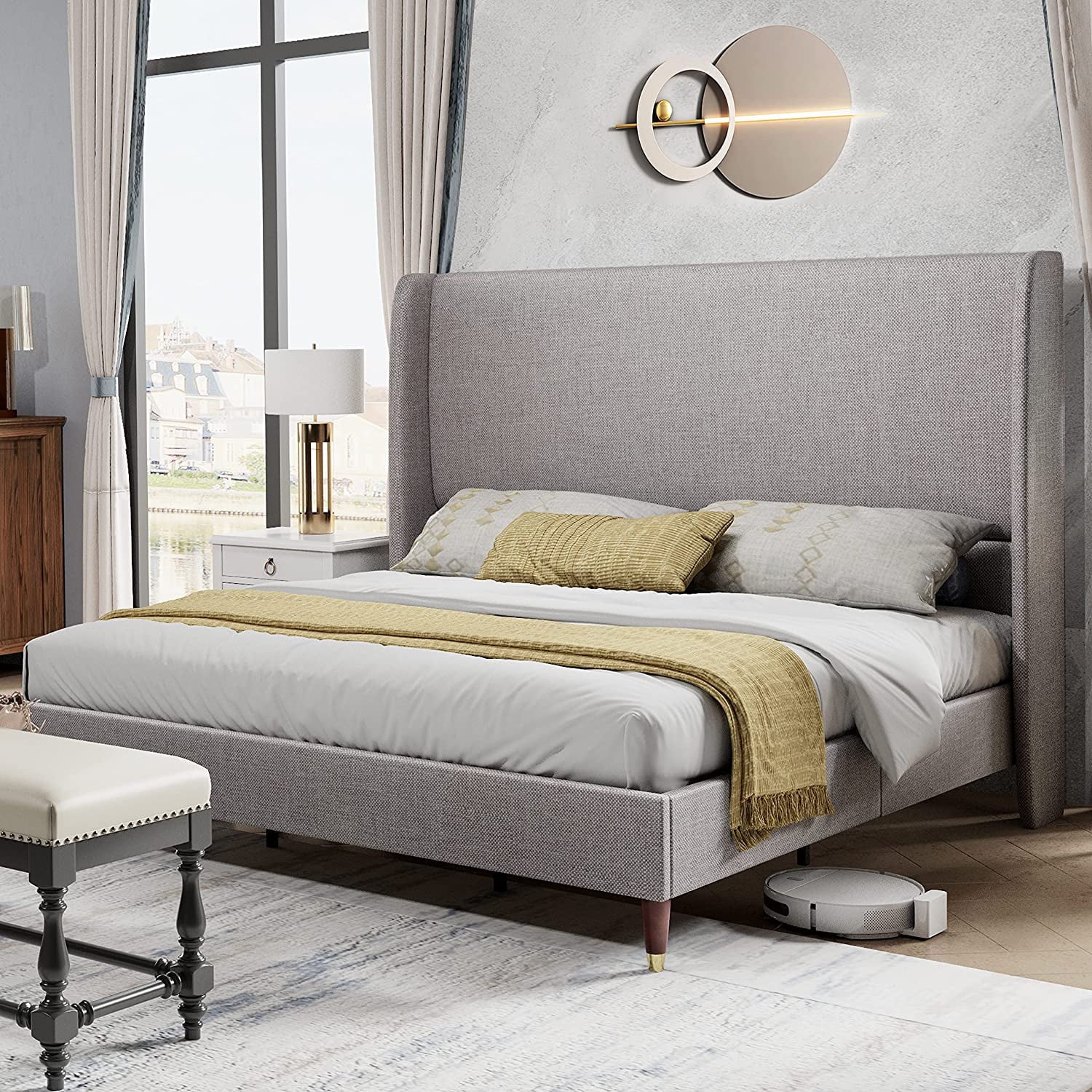 PaPaJet King Platform Bed Frame 51.2