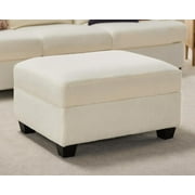 PaPaJet Sofa, Comfy Sofa with Deep Seats- Ottoman Sofa, Couch for Living Room, Offwhite Bouclé