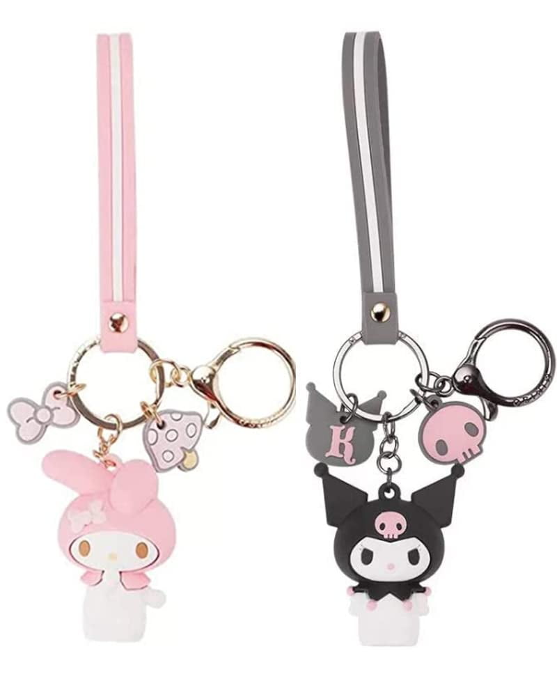 YOU WIZV Cute Easter rabbit keychain Kawaii Backpack Charms Cartoon Anime  Key Chain Accessory Gift for Girl Women Kid at Amazon Women's Clothing store