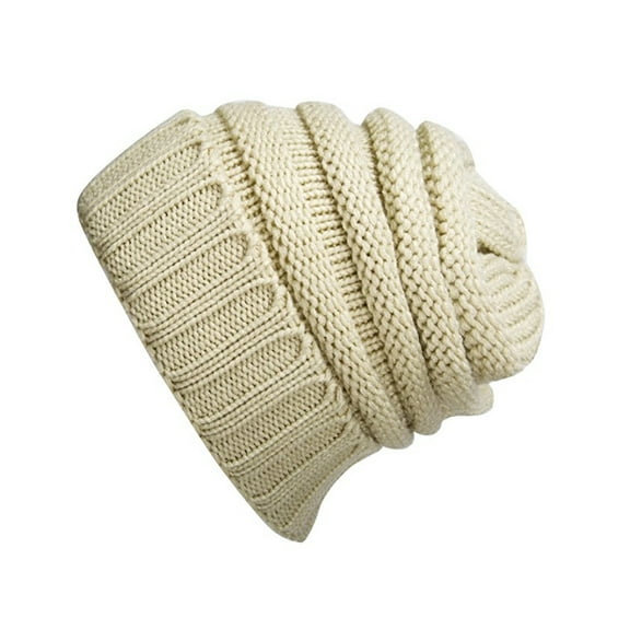 PaZinger Stretch Cable Slouchy Beanie Hat Trendy Warm Chunky Soft Knit Cap