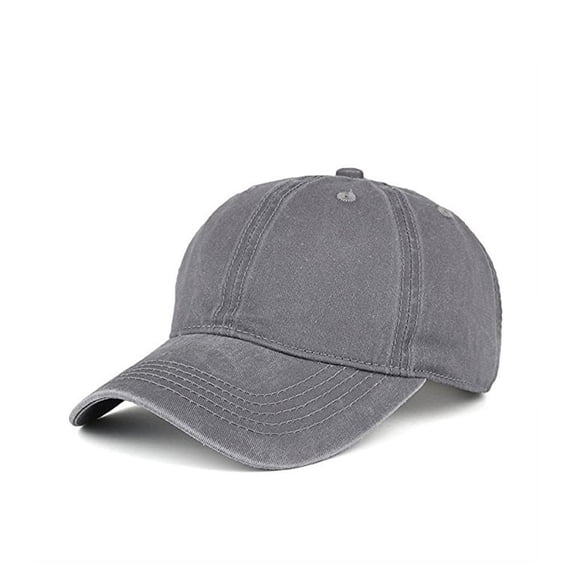 1-Pack Vintage Washed Cotton Baseball Cap, Low Profile Adjustable Twill Dad Hat for Men & Women, Unstructured Classic Fit Casual Hat TIKA