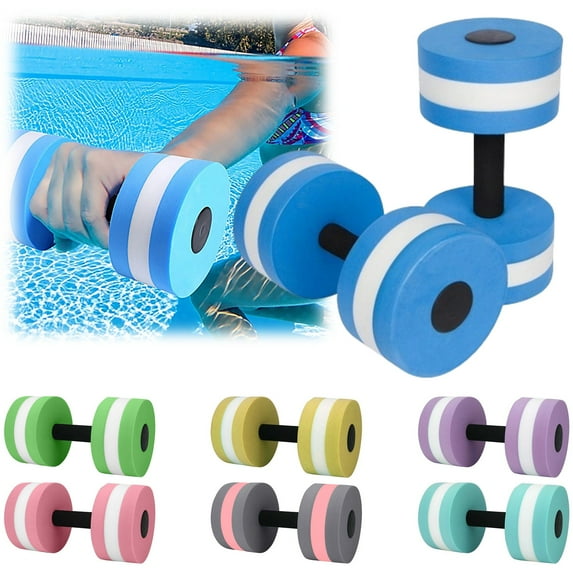 Paaisye Aquatic Exercise Dumbbells, Aqua Fitness Barbells, High-Density EVA-Foam Dumbbell, Pool Weights Dumbbells for Water Aerobics Weight Loss, Pool Fitness, Water Exercise