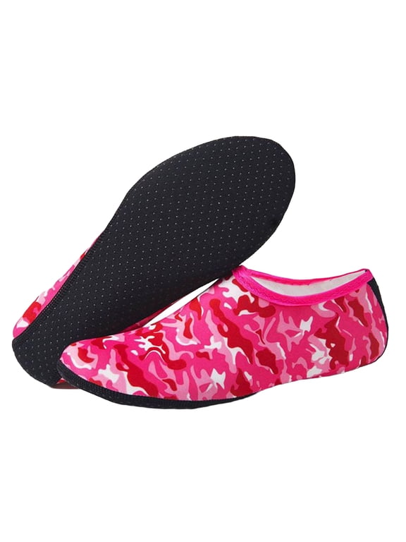 Boys Water Shoes Swim Shoes Quick-Dry Barefoot Lightweight Non-Slip Breathable Aqua Socks for Kids Boys Girls Beach Pool Swim Water Sports Outdoor Activities,Red 34( US 2 Big Kid)