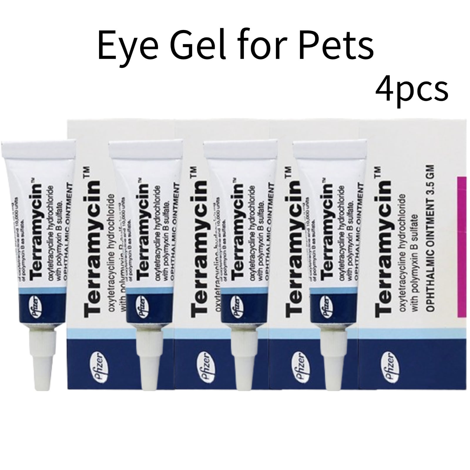 Paaisye Eye Care Kit Terramycin Wipes & Gel for Pets Antibiotic