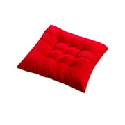 Paaisye Square Chair Pads Seat Cushions Chair Cushion with Ties Back Thicken Seat Cushion Dormitory Floor Chair for Outdoor Indoor Garden Patio Home Kitchen Office Sofa Chair Seat Square 16"X16"