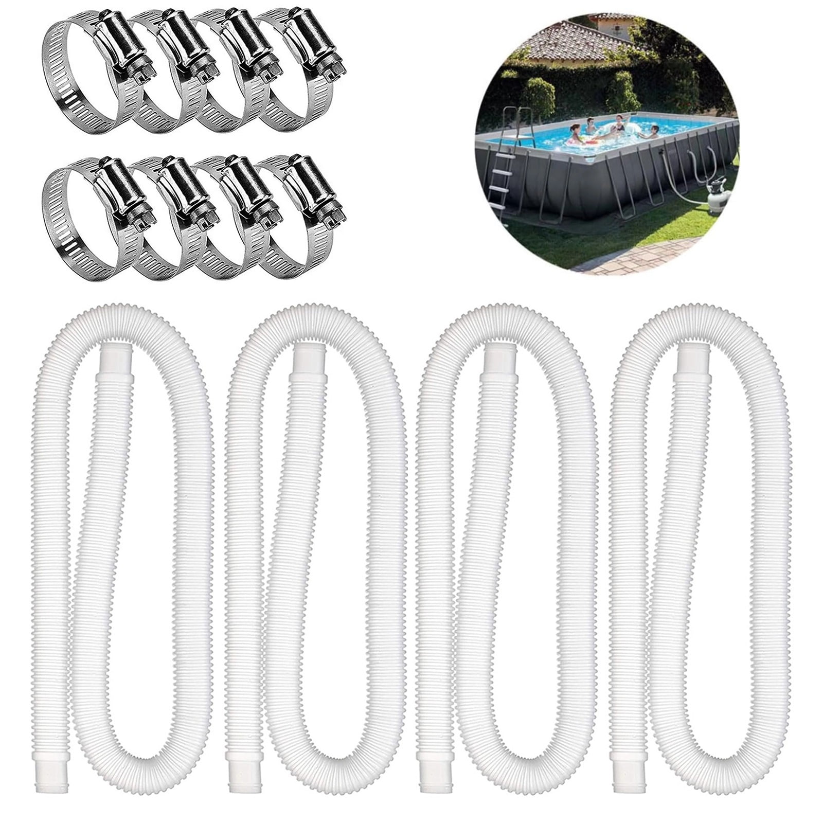 Paaisye Swimming Pool Replacement Hose Pool Hoses Replacement for Above