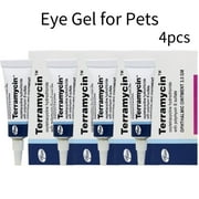 Paaisye Terramycin eye ointment for cats, dogs & horses Antibiotic Ointment Eye Wipes Tear Stain Remover,4PCS