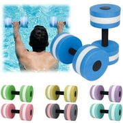 Paaisye Water Weights for Pool Exercise Aqua Dumbbell -Barbells Foam Provides Resistance for Water Aerobics Fitness and Pool Exercises