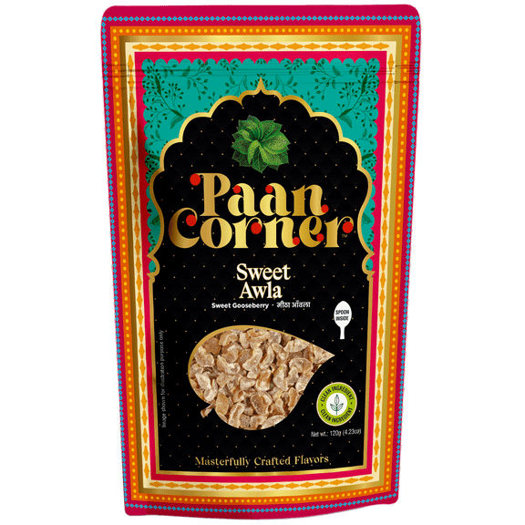 Paan Corner Sweet Awla, Sweet Gooseberry Snack, Clean Ingredients, 4.23 oz