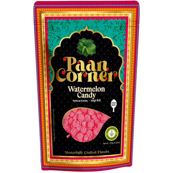 Paan Corner Watermelon Candy, Tarbooj Candy, Clean Ingredients, 4.23oz