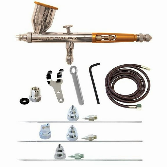 Paasche Airbrush TG-4AS Gravity Feed with 0.25, 0.38, 0.66, & 1 mm Heads