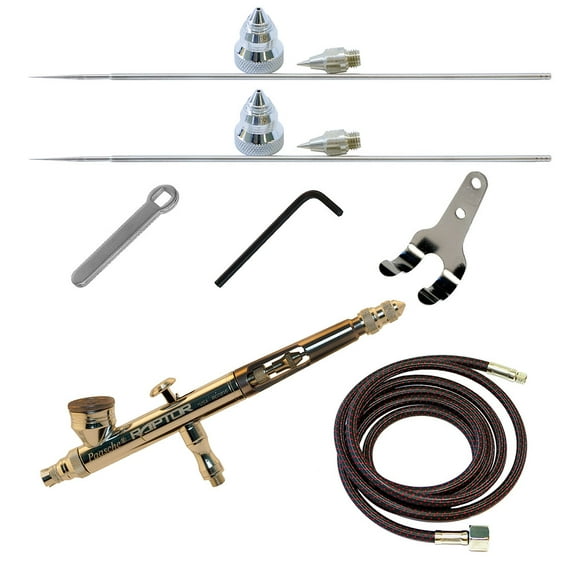 Paasche Raptor Gravity Feed Double Action Set with .25, .38 and .66mm heads