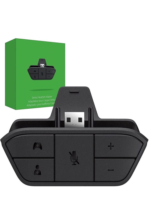 PabJUT Stereo Headset Adapter for Xbox One/One S/X/Elite 1/Elite 2/Series S/X Controller, A