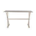 thumbnail image 1 of Pablo 48 Inch Classic Accent Console Table, Crossed Legs, Crisp White Rose, 1 of 5