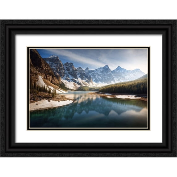 Pablo De, Juan 32x23 Black Ornate Wood Framed with Double Matting Museum Art Print Titled - An Old Friend.