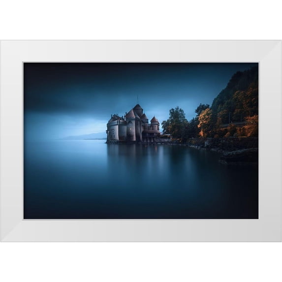 Pablo De, Juan 32x23 White Modern Wood Framed Museum Art Print Titled - Light Fortification 2.