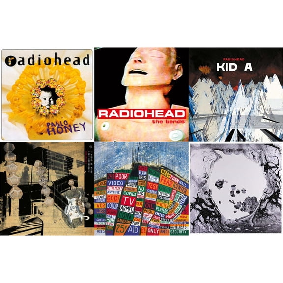 Pablo Honey (180G) & Bends (180G) & Kid A (2LP/180G) & I Might Be Wrong & Hail To The Thief (2LP/45 RPM/180G) & Moon Shaped Pool (Foil Gatefold Cover)