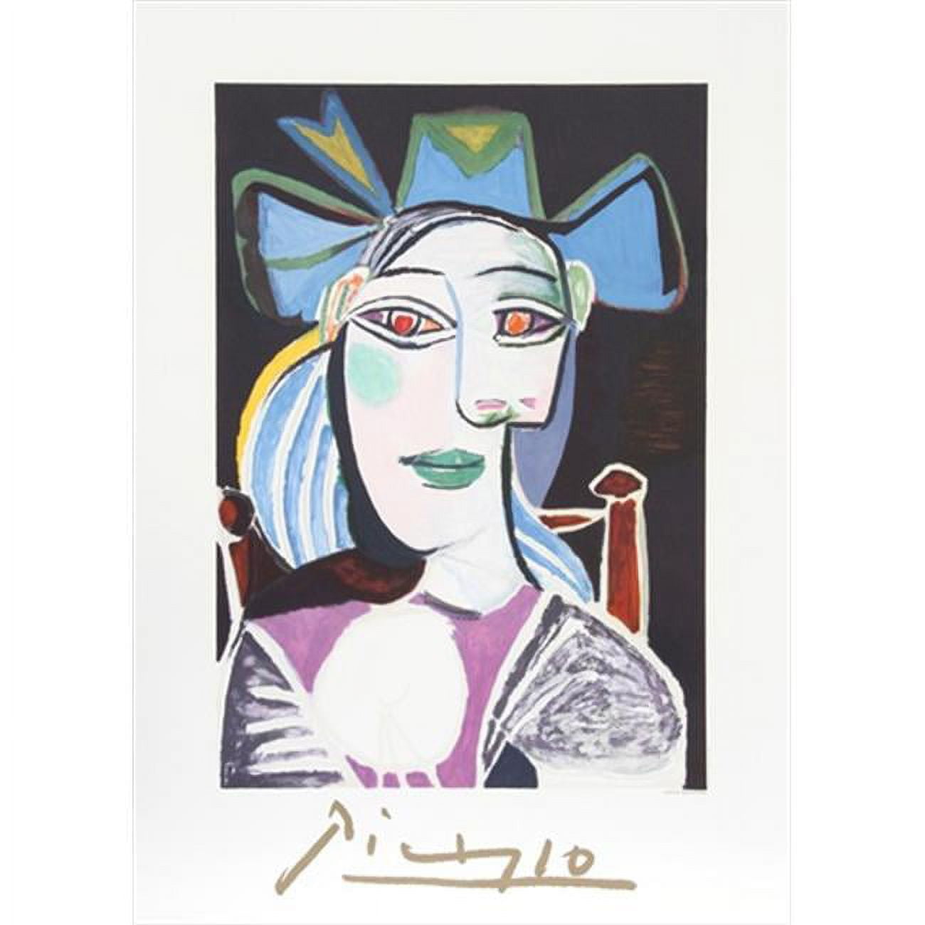 Pablo Picasso、BUSTE DE FEMME AU CHAPEAU Buste de femme au chapeau (Dora) (Pablo Picasso, 1939)
