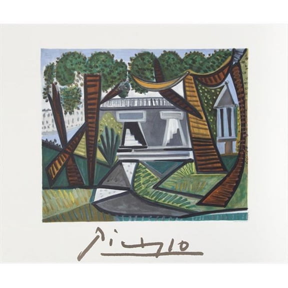 Pablo Picasso 14473 Le Verte Galant- Lithograph on Paper 29 In. x 22 In. - Green- Brown- Black- White