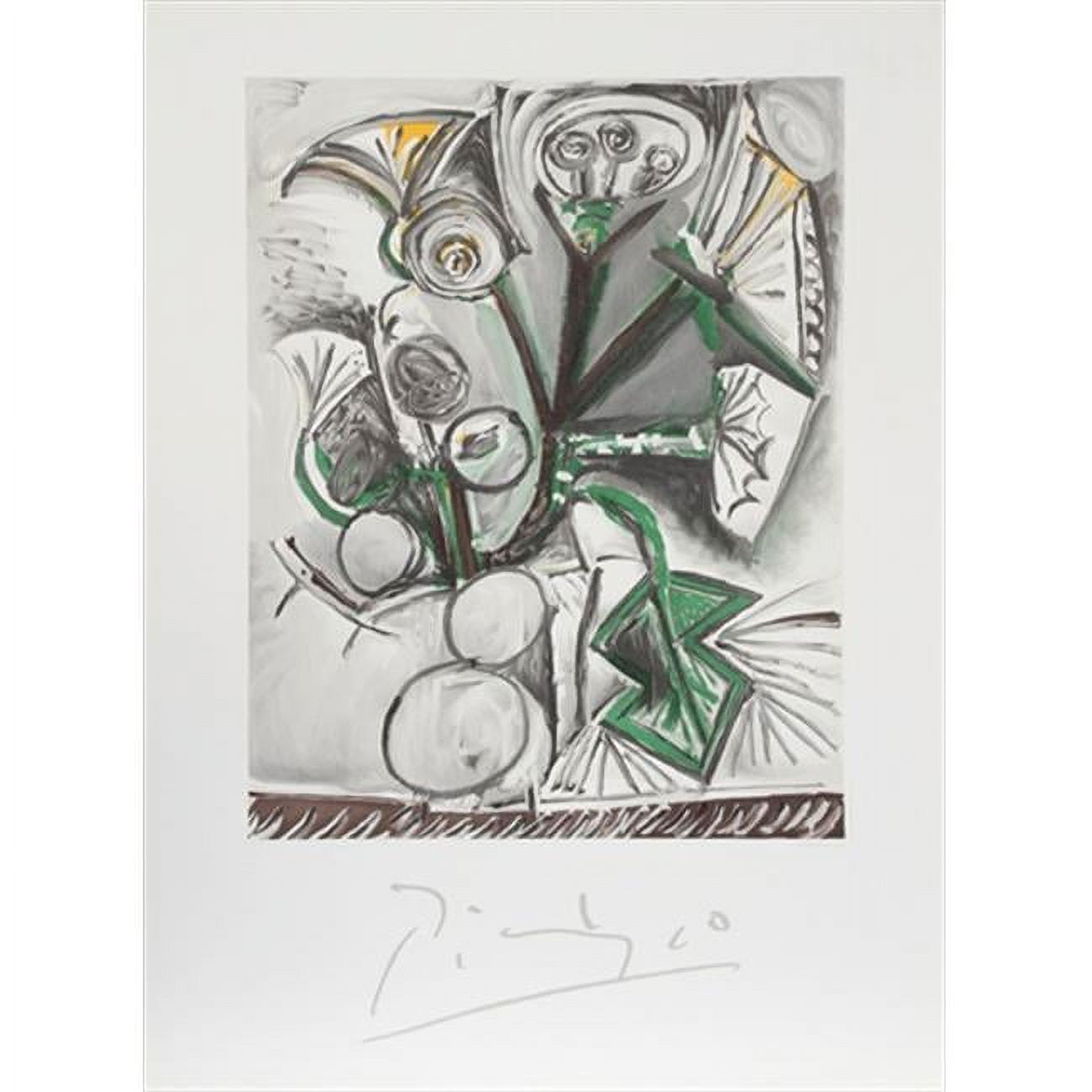 Pablo Picasso 14460 Visage- Lithograph on Paper 29 In. x 22