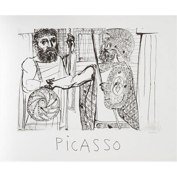Pablo Picasso 47602 Etude pour Lesistratas- Lithograph on Paper 29 In. x 22 In. - Black- White