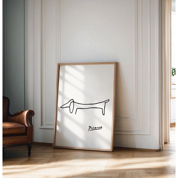 Pablo Picasso Dog Poster Picasso Poster Picasso Line Art Poster Minimalist Line Drawing Gift Print Home Decor