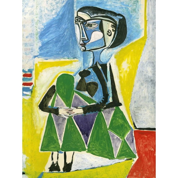"Pablo Picasso, Femme Accroupie - Canvas or Print Wall Art"