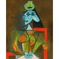 thumbnail image 1 of Pablo Picasso- Femme Dans Un Fauteuil - CANVAS OR PRINT WALL ART, 1 of 1