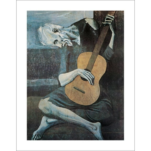 Pablo Picasso Old Guitarist Decorative Fine Art Poster Print 22 by 28
