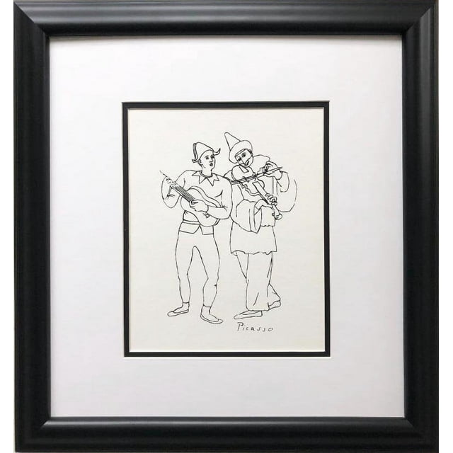 Pablo Picasso "Two Musicians" CUSTOM FRAMED Lithograph Generic