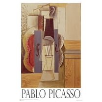 Pablo Picasso - Violin Hanging on the Wall Poster 11" x 17"