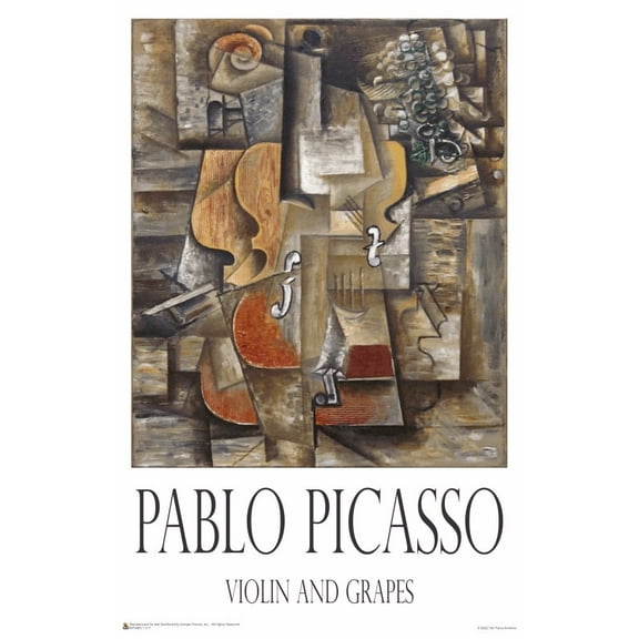 Pablo Picasso - Violin and Grapes Poster 11" x 17"