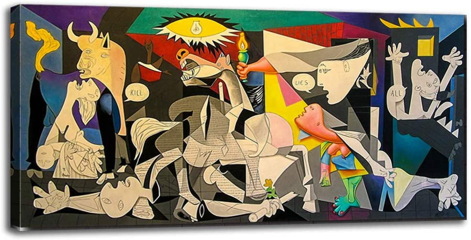 Pablo Picasso Wall Art Picasso Guernica Painting Wapped Canvas Art For Bedroom Livingroom Decoration Ready to Hang