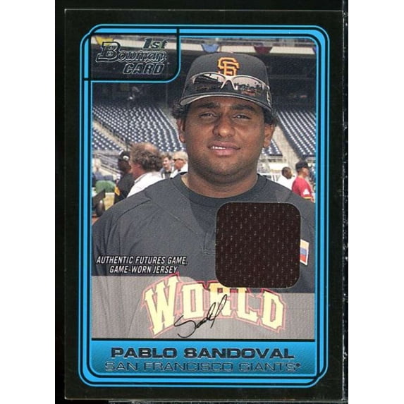 Pablo Sandoval Jsy B Card 2006 Bowman Draft Future's Game Prospects Relics #6
