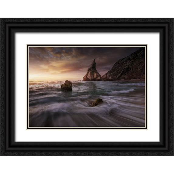 Pablo de, Juan 24x18 Black Ornate Wood Framed with Double Matting Museum Art Print Titled - Long Ursa.