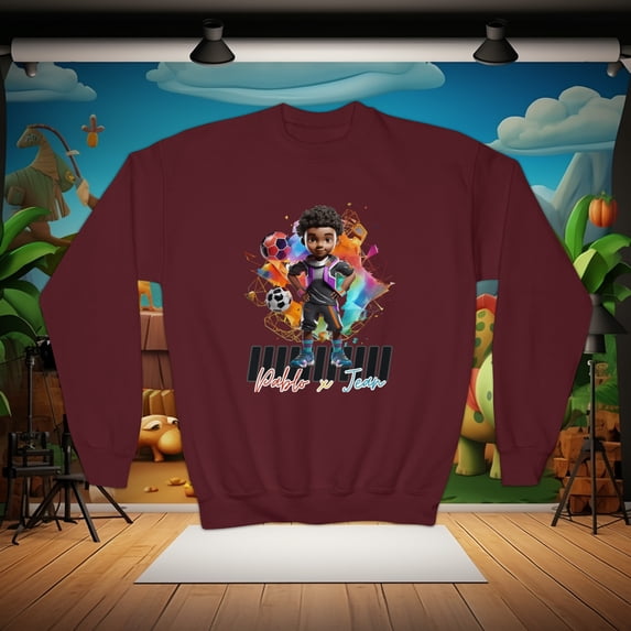 Pablo x Jean by HudsonRiverApparel Youth Crewneck Sweatshirt