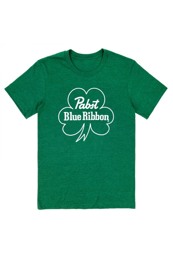 Text Logo with Shamrock Saint Patrick's Day T-Shirt-Large