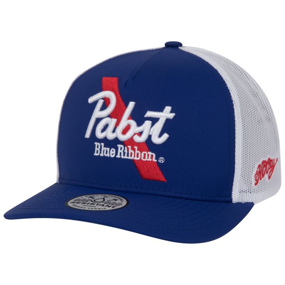 Hooey Men's Pabst Blue Ribbon 5-panel Blue Trucker Cap 2275T-BLWH