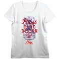 thumbnail image 1 of Pabst Blue Ribbon Beer Can Crew Neck Short Sleeve Women's White T-shirt-XS, 1 of 2