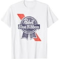 thumbnail image 1 of Pabst Blue Ribbon Beer Distressed Sash & Ribbon Logo T-Shirt, 1 of 5