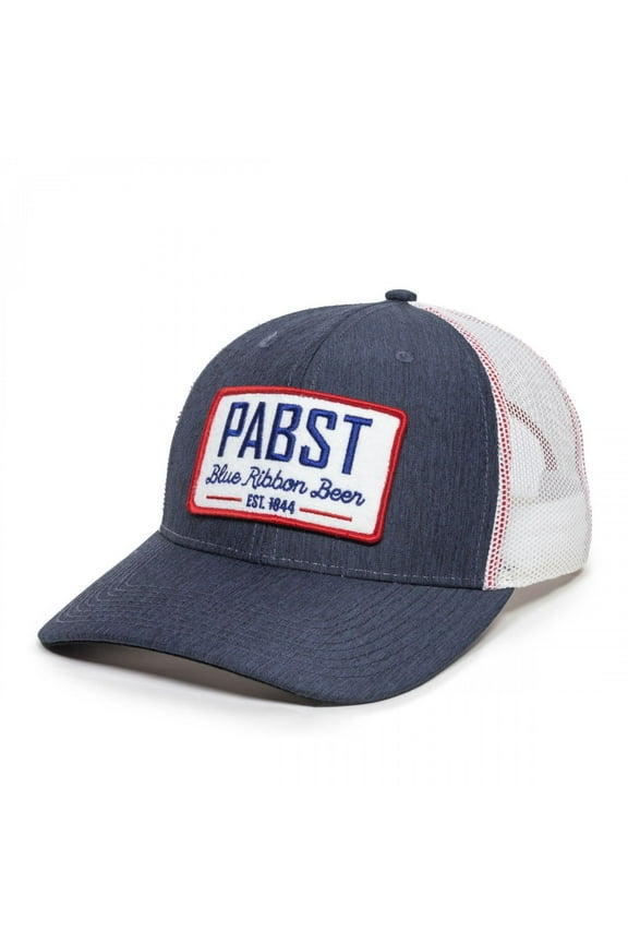 Beer Est. 1844 Logo Patch Trucker Mesh Snapback Hat