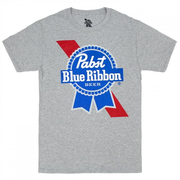 Pabst Blue Ribbon Beer Logo T-Shirt-Small